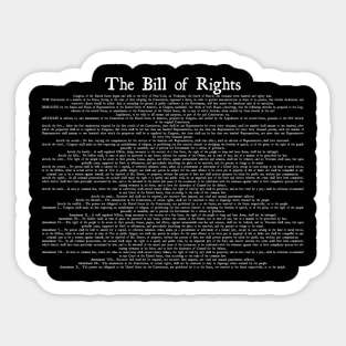 Bill of Rights Sticker